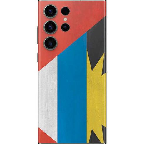 Antigua and Barbuda Flag Distressed Galaxy Skins